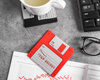 Floppy disk coaster 6 pcs set