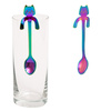 Cat tea spoons 2 pcs RAINBOW