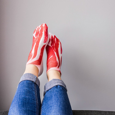 Funny bacon socks