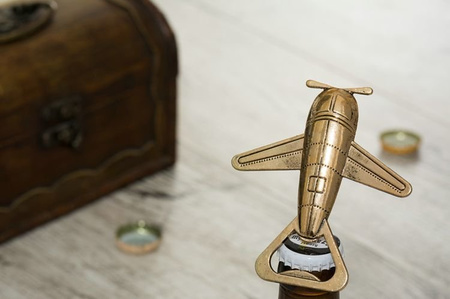 Bottle opener - retro style airplane 