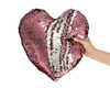 Sequin pillow HEART