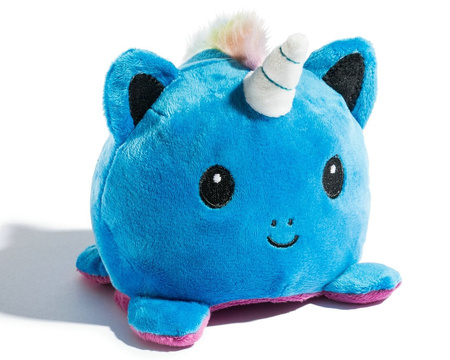 Reversible plush toy - unicorn (violet-blue)