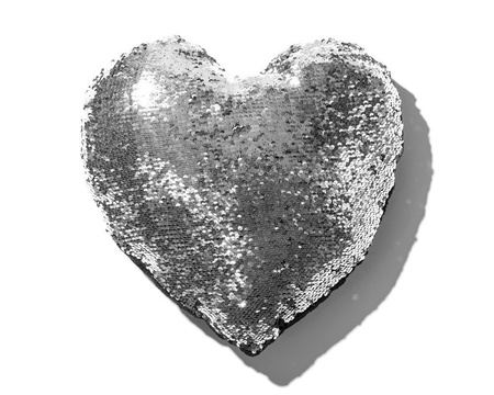 Sequin pillow HEART