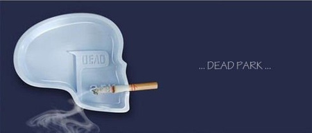 Dead park ashtray - green