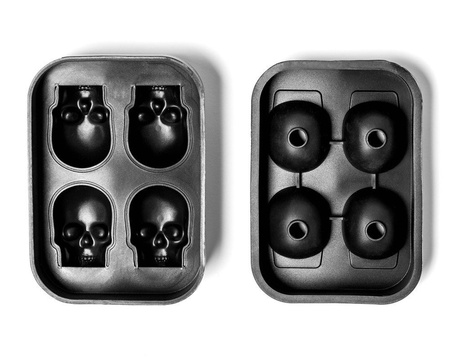 Ice / chocolate tray SKULLS 4 pcs 