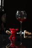 Happy man corkscrew