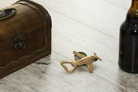 Bottle opener - retro style airplane 