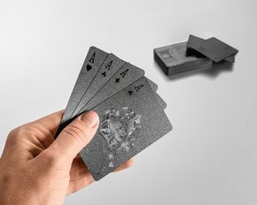 Black playing cards