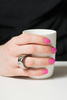 Ring mug white - silver ring