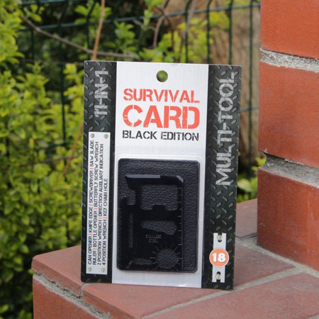 Survival card BLACK